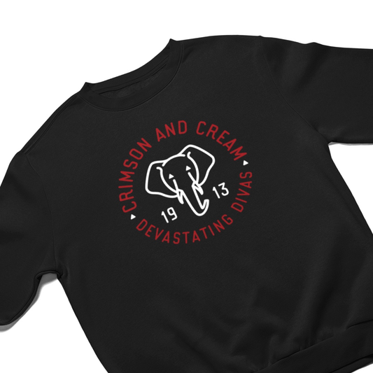 C&C Elephant Icon | Black Crew Sweatshirt