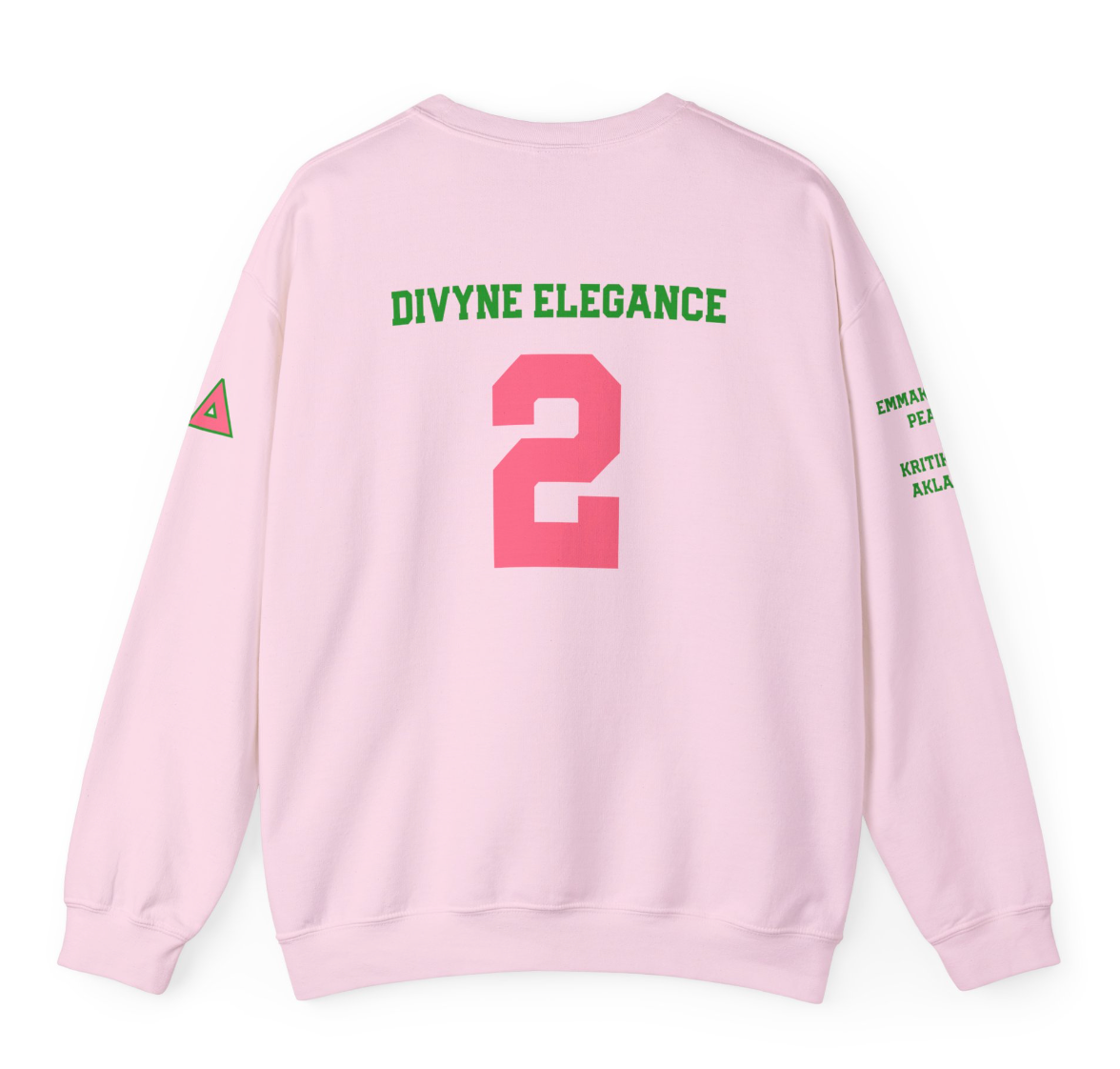 Personalized Line Sister Sweatshirt | Pink + Green