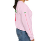 Personalized Line Sister Sweatshirt | Pink + Green