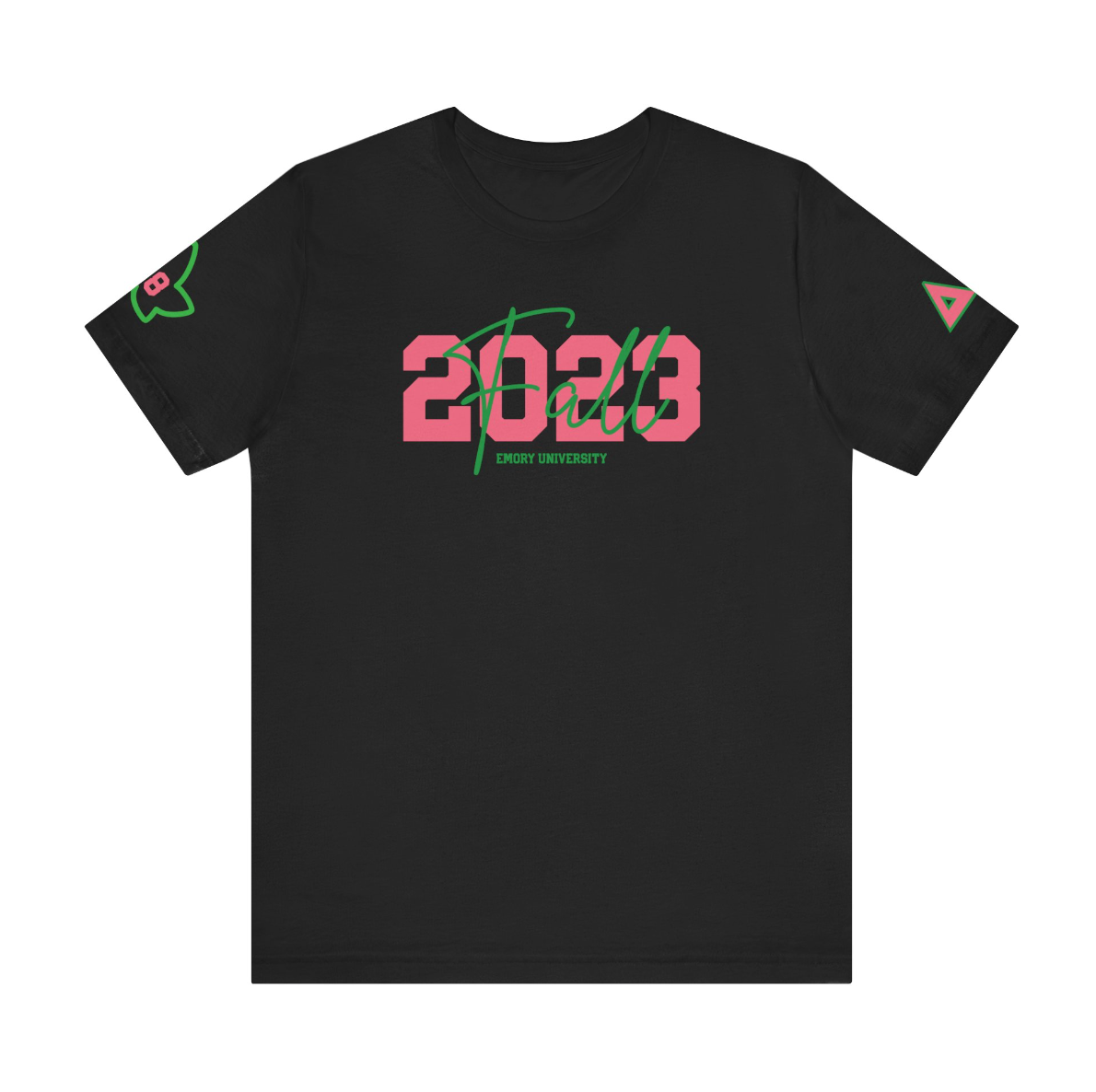 Personalized Line Sister T-Shirt | Pink + Green